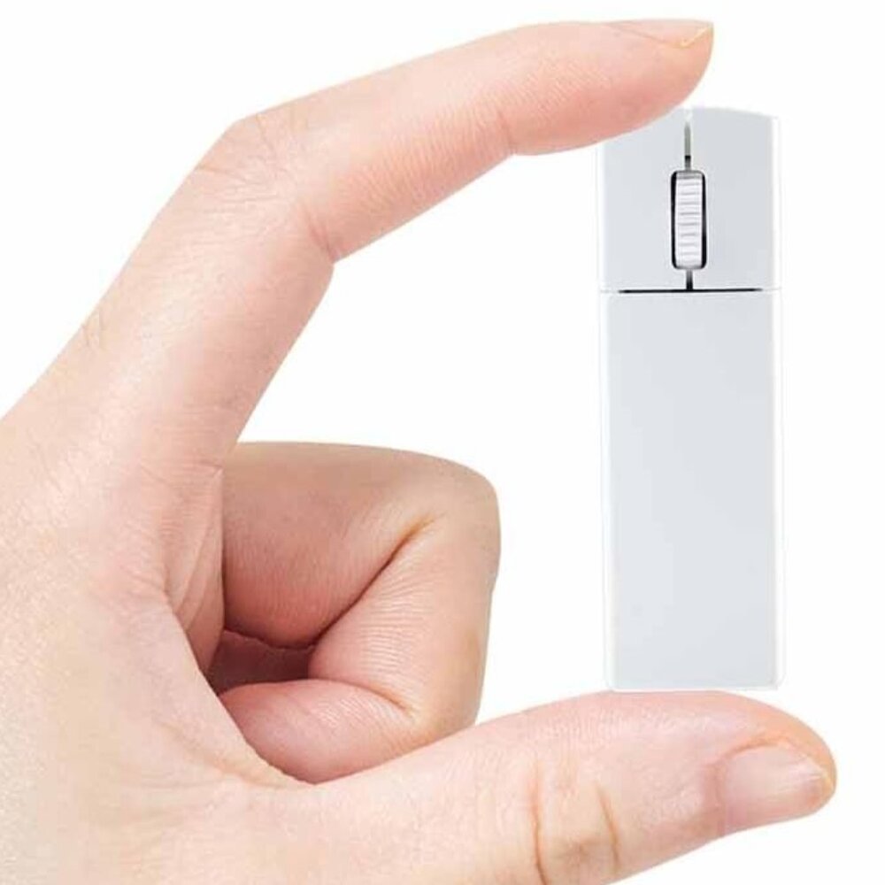 Mini Rechargable Wireless Travel Mouse, 2.4G with Receiver